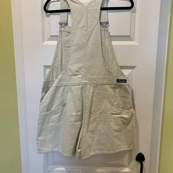 Cream Short Overalls - Picture 2 of 2